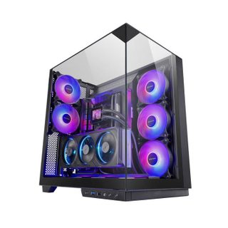 Mars Gaming Boîtier Gaming - MARS GAMING - MC-3GF - Triple Verre Trempé - 2 Ventilateurs ARGB 120mm - Montage Vertical GPU
