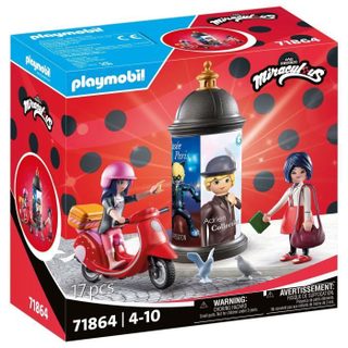 PLAYMOBIL 71864 Marinette à scooter & Kagami Miraculous 17 pièces dès 5 ans