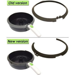 Bague anti-débordement pour friteuse SEB - Compatible Actifry Family - Noir et blanc