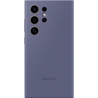 Coque - SAMSUNG - Galaxy S24 Ultra - Silicone - Violet - Protection contre chocs et rayures