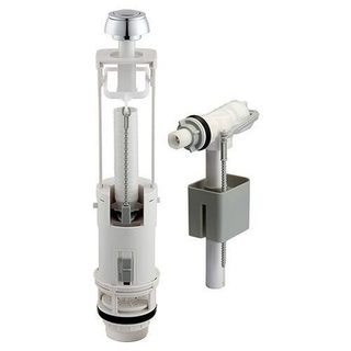 Kit mécanisme WC à alimentation latérale avec flotteur - ROUSSEAU - Anti-siphonage - Réglable en hauteur (280 à 430 mm)