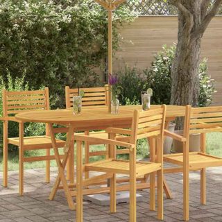 vidaXL Table pliable de jardin 160x85x75 cm Bois deucalyptus massif 312454