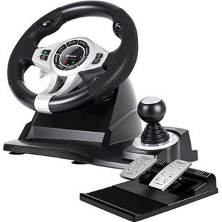 Volant de course - TRACER - Roadster - Filaire - Compatible PC/PS3/PS4/XBox One - 12 boutons