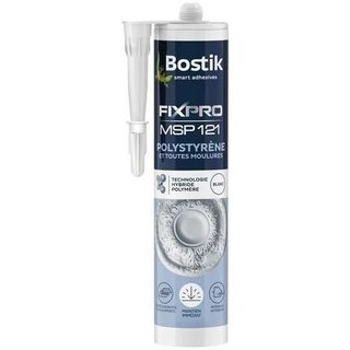 Mastic polymère hybride - BOSTIK - MSP 121 - 290ml - Résistant à lhumidité - Prise rapide en 5 sec