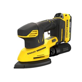 Ponceuse de finition 12000trs/min sans fil 18V STANLEY FATMAX Gamme V20 avec 1 batterie 2Ah 1 chargeur 2A en sac souple de transp