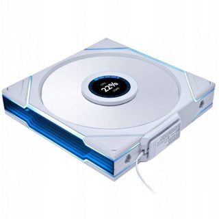 Lian Li 14RTLLCD1W1W - UNI FAN TL LCD Wireless Lüfter ARGB PWM - Reverse Blade 140mm ()