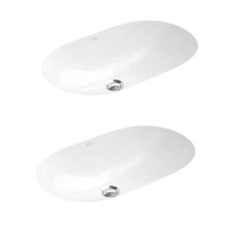 Villeroy & Boch Lot de deux vasques à encastrer par le dessous VILLEROY ET BOCH O.Novo