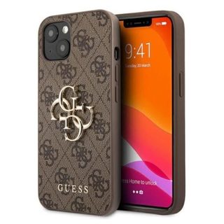 Coque pour iPhone 13 - Guess - GUHCP13M4GMGBR - Rigide - Blanc - Protection 2m