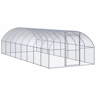 vidaXL Poulailler dextérieur 3 x 8 x 2 m Acier galvanisé 63.45kg