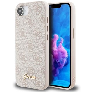 Coque Guess Hardcase 4G Script Logo pour iPhone 16e - Pink