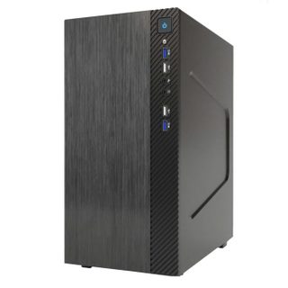 ITek SMALLCOM-B Boîtier Mini Tower mATX 2 Ports USB 3 2 Ports USB 2 brossé