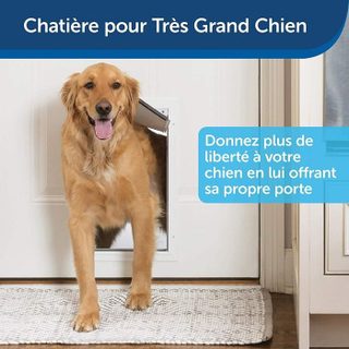 Petsafe Porte Staywell cadre en aluminium - Blanc - Pour chat ou chien jusqua 100 kg