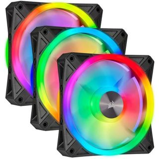 Corsair Ventilateur iCUE QL120 RGB - Diamètre 120mm - Fan Kit RGB Plus Lighting Node CORE (CO-9050098-WW)