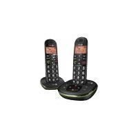 Téléphone sans fil DORO PhoneEasy 105wr Duo avec répondeur et identification de lappelant - Noir