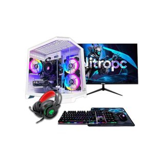 NITROPC PC Gamer - NITROPC - AMD 5700X/RTX 5060 - 16Go DDR4 3200 - M.2 1To NVMe - Écran 24 165Hz