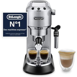 Dedica Style Ec685.M Machine À Expresso Avec Buse À Mousse De Lait Professionnelle Seulement 15 Cm De Large Réservoir De[CC14]