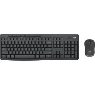 Ensemble Clavier et Souris - Logitech - MK370 - QWERTY Italien - Sans fil - Graphite
