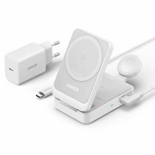 Station de recharge - Anker - MagGo 3in1 - 15W - USB-C - Blanc