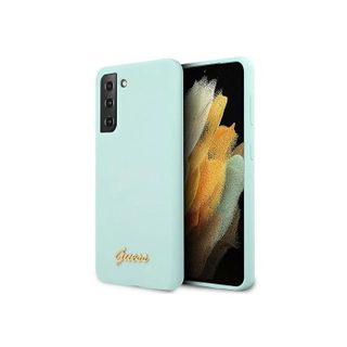 Coque Rigide Guess En Silicone Pour Samsung Galaxy S21+ G996 Avec Logo En Métal