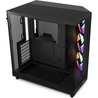 Nzxt Boîtier Moyen-Tour - NZXT - H6 Flow RGB - Double Chambre - 3 Ventilateurs 120 mm RGB -