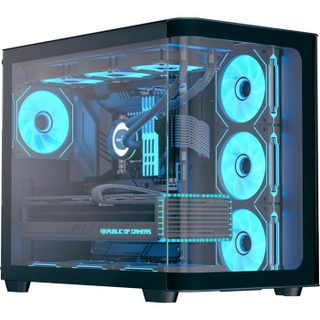 AeroCool Boîtier dordinateur tour moyenne en verre trempé - Aerocool - Compatible mATX mini ITX ATX - Acier et verre trempé