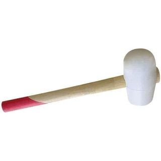 Maillet de carreleur en caoutchouc blanc - Fischer Darex - Diamètre 65mm