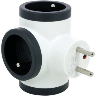 LEGRAND Triplite FB 3x2P+T premium prises latérales - Blanc et noir