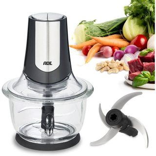Hachoir Multi électrique - ADE - KITCHEN GADGETS - 2 vitesses - 1 2 L - Noir / Inox