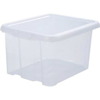 EDA PLASTIQUE Boîte de rangement Funny Box 18 L - Naturel - 383 x 31 x 222 cm