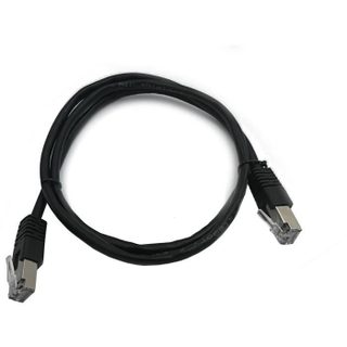 Câble RJ45 - LINEAIRE - PCC6FNB - Cat.6 - Blindé - F/UTP - Noir - 1m