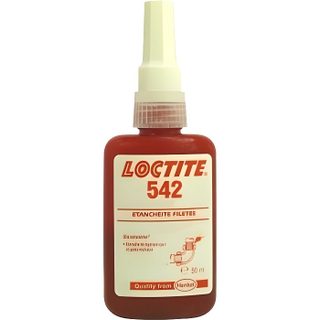 Produit détanchéité - LOCTITE - Oléoétanche 542 - Pour raccords filetés fins - Flacon de 50 ml