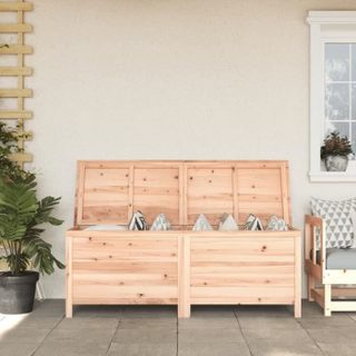 Vidaxl Boîte de rangement de jardin 150x50x56 5 cm bois massif sapin 364756