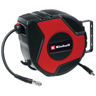 Einhell Enrouleur de tuyau pneumatique TC-PH 150 (longueur du tuyau 15 m + tuyau de raccordement de 1 5m support mural)