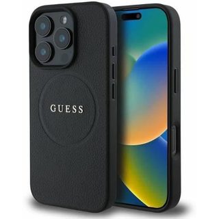 Coque - Guess - iPhone 16 Pro Max - Noir - Rigide - Compatible MagSafe