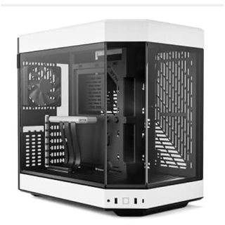 HYTE Moyen Tour HYTE Y60 (Noir/Blanc) - Riser câble inclus - 3 verres trempés