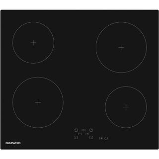 Plaque de cuisson vitrocéramique - DAEWOO - 4 foyers - 60 cm - BH6VTF27BNM - Noir