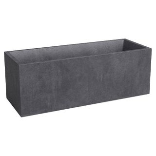 Jardinière SYDNEY - Plastique - Anthracite - Rectangualire - 79.5x29.5x29.5 cm - 57 L - ARTEVASI