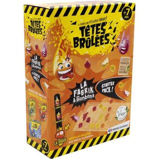 La Fabrik à bonbons STARTER PACK - TETES BRULEES - Mixte - Blanc - 21x9x29cm - Enfant - 2 ans de garantie