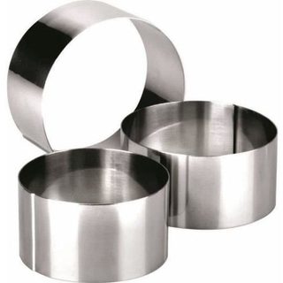 Cercle en inox - IBILI - Modèle classique - 7 cm - Hauteur 45 cm - Compatible four