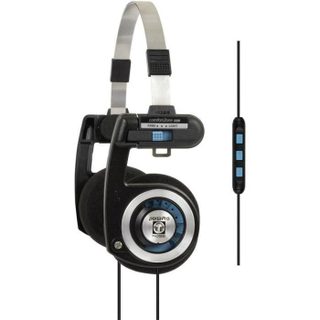 KOSS PORTA PRO mic Ecouteurs supra-aural serre-tàte léger micro-casque limitation de volume noir-argent