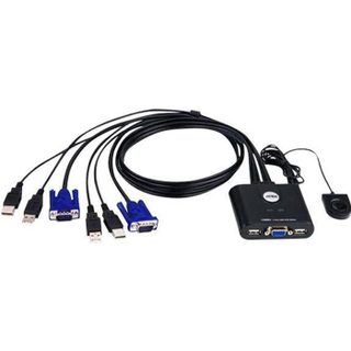 Aten mini KVM Switch VGA-USB pour 2 ordinateurs