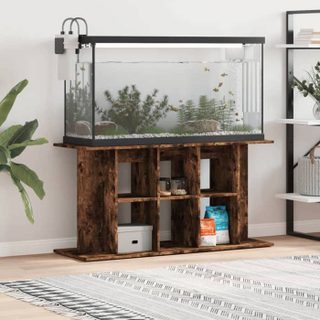 vidaXL Support pour aquarium chêne fumé 120x40x60 cm bois dingénierie 833596