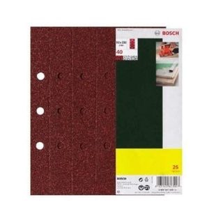 Abrasifs - BOSCH - Set de 25 - Pour ponceuse vibrante 93 x 230