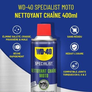 Wd-40 Nettoyant chaîne de moto 400 ml