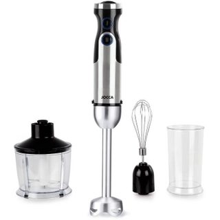 Mixeur plongeant - JOCCA - Avec accessoires - 1200 W - Noir et gris