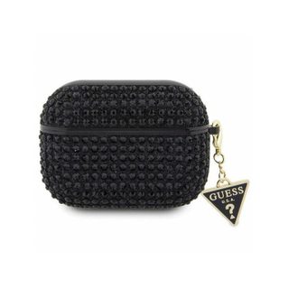 Coque - Guess - GUA3HDGTPK - AirPods 3 - Noir - Strass - Pendentif décoratif