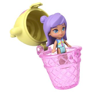 Coffret de jeu - POLLY POCKET - JKC49 - Coffret Ananas et Ouistiti - Format porte-clés nomade - 7 accessoires