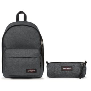 EASTPAK - Sac à Dos Out Of Office + Trousse Benchmark Single - Black Denim