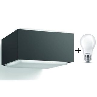 PHILIPS Applique murale myGarden Hedgehog Anthracite 1x42W LED + Ampoule standard LED 40W