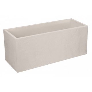 EDA Jardinière - Volcania - 98 L - Intérieur / Extérieur - Décor Pierre - 99 5 x 39 x H. 43 cm - Beige Calcaire